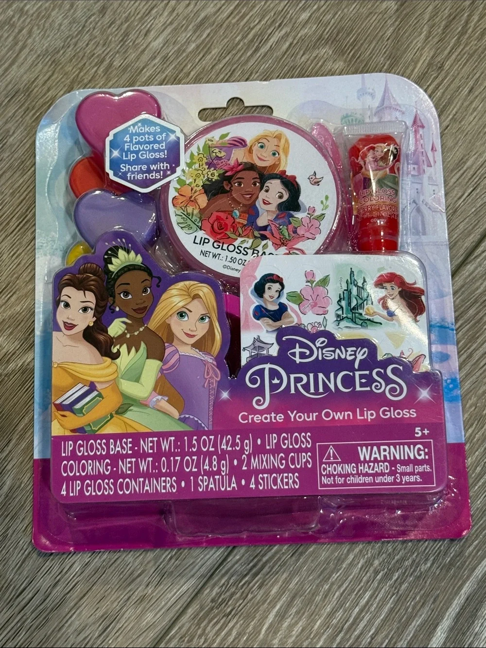 Disney Princess Lip Gloss Kit - Pink Purple Red